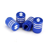 4pcs/set Suzuki Metal Car Wheel Tire Valve Stem Caps Covers