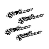 4pcs/set Alfa Romeo Sportivo Metal Car Stereo Sticker Auto Audio Emblem Decal