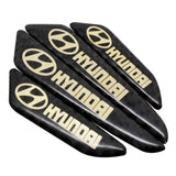 4pcs/set Hyundai Carbon Fiber Car Door Anti-Scratch Sticker Door Side Protection Bumper Strips