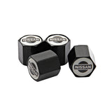 4pcs/set Nissan Nismo GTR Car Air Valve Stem Cap Auto Tyre Valve Covers