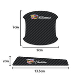 Cadillac Luminous Carbon Fiber Car Door Bowl Handle Anti-collision Protective Stickers Scratches Film