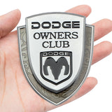 Dodge Metal Shield Car Rear Sticker Trunk Emblem Badge Decal