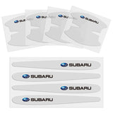 8pcs Subaru Car Door Handle Bowl Wrist Transparent Protector Anti-collision Decal