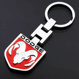 Dodge Metal Car Keychain Key Ring Pendant