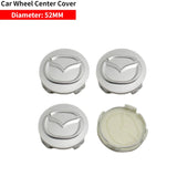 4pcs/set 52/56/60mm Mazda Car Wheel Center Hub Caps Hub Covers