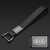 KIA PU Leather Car Logo Keychain