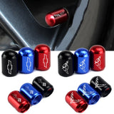 4pcs/set Chevrolet Corvette SS Car Air Valve Stem Cap Anti Dirty Tyre Valve Covers