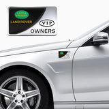 Land Rover VIP OWNERS Metal Car Stickers Rear Emblem Badge