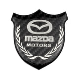 Mazda Metal Carbon Fiber Car Rear Sticker Shield Trunk Emblem Badge Decal