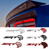 Dodge SRT HellCat Metal Car Trunk Sticker Auto Rear Side Body Emblem Badge Decal