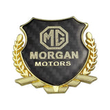 MG Metal Carbon Fiber Car Rear Sticker Shield Trunk Emblem Badge Decal