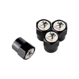 4pcs/set Peugeot Car Air Valve Stem Cap Auto Tyre Valve Covers