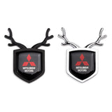Mitsubishi ABS Deer Car Rear Sticker Shield Trunk Emblem Badge Decal
