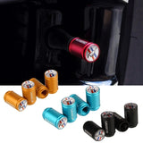 4pcs/set Ford Mustang Logo Matte Car Air Valve Stem Caps Auto Tyre Valve Covers