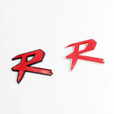 3D Metal Car Styling R Logo Emblem Sticker for CRV Jade Fit Odyssey Civic Mugen Vezel Accord CRV Amaze Auto Accessories