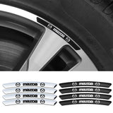 4pcs/set 9cm Mazda Aluminum Alloy Car Wheel Rim Tyre Sticker