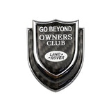 Land Rover Shield Carbon Fiber Car Rear Sticker Window Emblem Badge Decal