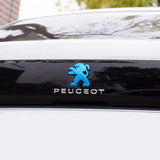 2pcs/set Peugeot 308 408 4008 508L ABS Car Rear Sticker Decal Auto Front Hood Emblem Badge