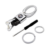 Buick Logo PU Leather Braided Rope Car Keychain