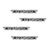 4pcs Ford Fiesta Ranger Transit Metal Car Stereo Sticker Auto Audio Emblem Decal