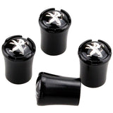 4pcs/set Peugeot Logo Car Air Valve Stem Caps Auto Tyre Valve Covers