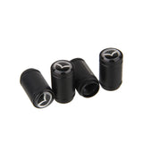 4pcs/set Mazda Logo Matte Car Air Valve Stem Caps Auto Tyre Valve Covers