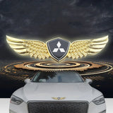 Mitsubishi Metal Wings Car Front Sticker Emblem Badge Decal