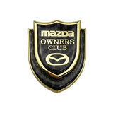 Mazda Shield Carbon Fiber Car Rear Sticker Window Emblem Badge Decal