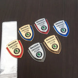 Skoda Metal Shield Car Rear Sticker Auto Window Emblem Badge Decal