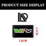 10pcs Skoda VRS Logo Epoxy Car Armrest Button Sticker