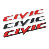 3D Metal Car Emblem Badge Sticker for Civic Logo Rear Tail Trunk Letter Stickers Decals Auto Accessories Car Styling