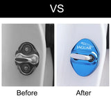 4pcs/set Jaguar Stainless Steel Car Door Lock Cover Protection