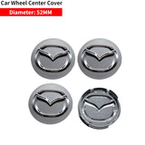 4pcs/set 52/56/60mm Mazda Car Wheel Center Hub Caps Hub Covers