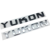3D Chrome Car Rear Trunk Letters Emblem Sticker For YUKON Sierra 2004 Canyon Envoy Safari Savana Modification Accessories