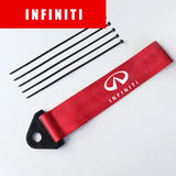 Infiniti Nylon Car Front Bumper Trailer Belt Towing Rope