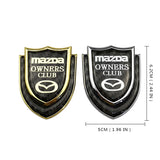 Mazda Shield Carbon Fiber Car Rear Sticker Window Emblem Badge Decal