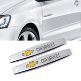 2pcs Chevrolet Metal Car Fender Side Badge Decal Rear Emblem Sticker