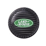 2pcs/set Land Rover Carbon Fiber Car Water Coaster Non-slip Mat