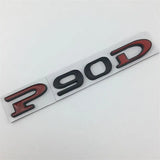 Tesla P75D P85D P90D P100D Letter Metal Car Rear Sticker Decal Emblem Badge