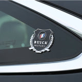 2PCS Buick Metal Car Rear Sticker Shield Trunk Emblem Badge Decal