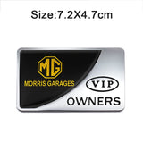 MG VIP OWNERS Metal Car Stickers Rear Emblem Badge