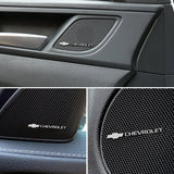 4pcs/set Chevrolet Corvette Metal Car Stereo Sticker Auto Audio Emblem Decal
