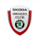 Skoda Metal Shield Car Rear Sticker Auto Window Emblem Badge Decal