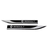 2pcs/set Renault Metal Car Fender Side Sticker Emblem Badge Decal