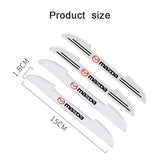 4pcs Mazda Car Door Bumper Strip Anti-collision Protection Sticker