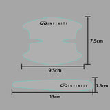 8pcs Infiniti Car Door Handle Bowl Wrist Transparent Protector Anti-collision Decal