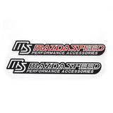 Mazda MS Mazdaspeed Logo Metal Car Rear Sticker Decal Auto Body Fender Side Emblem Badge