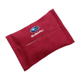 Subaru Suede Car Tissue Box Holder Seat Back Hanging Napkin Storage Bag