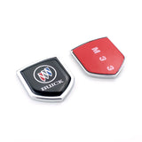 2PCS Buick Metal Car Rear Sticker Shield Trunk Emblem Badge Decal