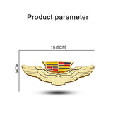 Cadillac Metal Wings Car Rear Sticker Auto Window Emblem Badge Decal